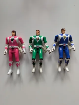 Pack 3 Figuras Power Rangers Mighty Morphin 1993