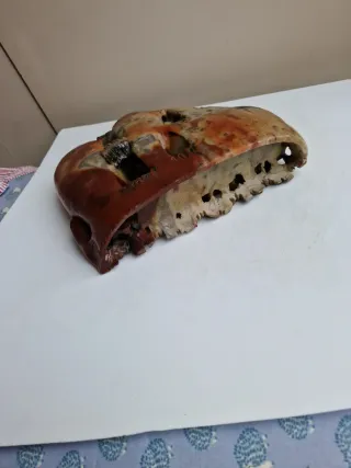 Escultura China Antigua Esteatita para pinceles