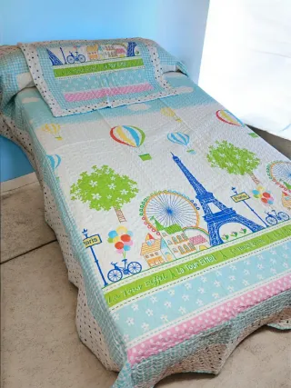 Colcha bouti 105 + funda cojín