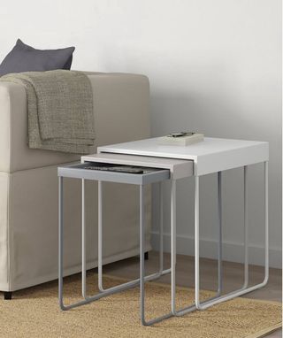 Juego 3 mesas anidamiento metal. Ideal para salón.