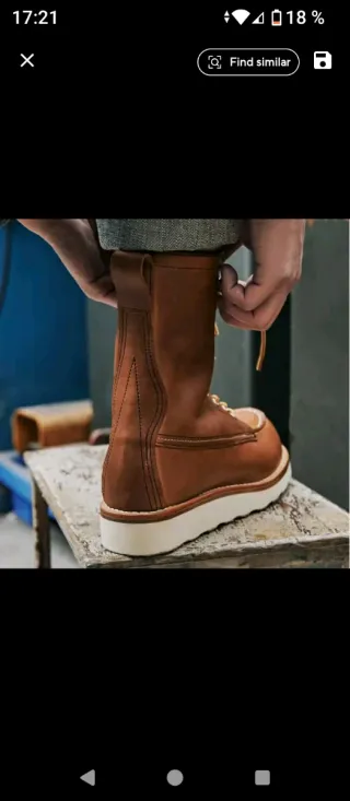 Botasde cuero para hombre, estilo clásico moc toe