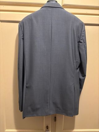 Abito uomo pura lana vergine grigio tg. 48