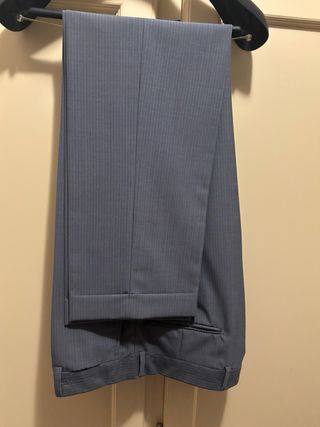 Abito uomo pura lana vergine grigio tg. 48