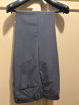 Abito uomo pura lana vergine grigio tg. 48