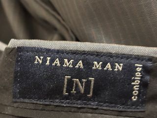 Abito uomo pura lana vergine grigio tg. 48