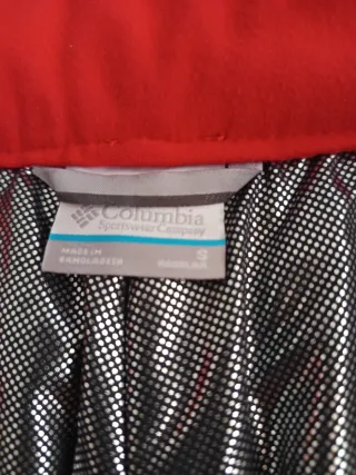 Pantalón Columbia Sky/Snow Rojo