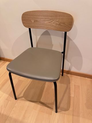 Mesa redonda cristal 120cm + 4 sillas