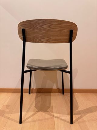 Mesa redonda cristal 120cm + 4 sillas