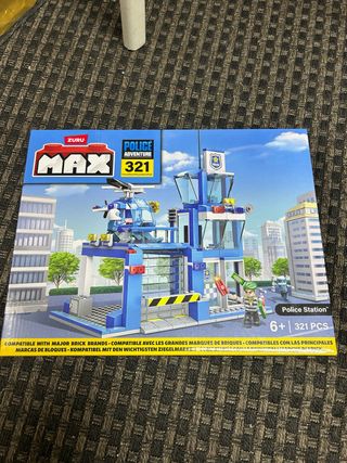 Conjunto Construção Zuru Max Polícia 321 Pcs Novo