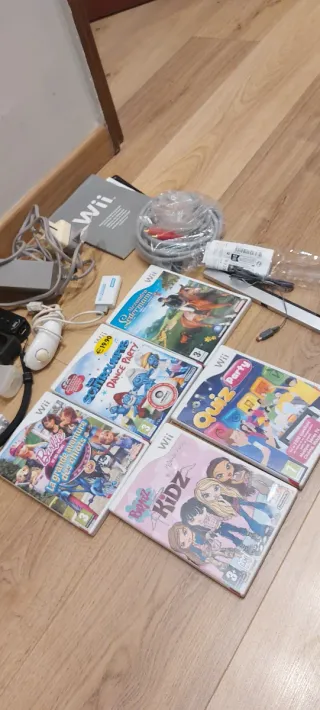 Nintendo Wii Console Nera + Giochi