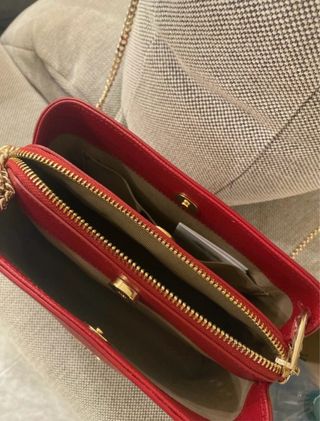 Borsa Furla Pelle Andromeda Rosso Scuro