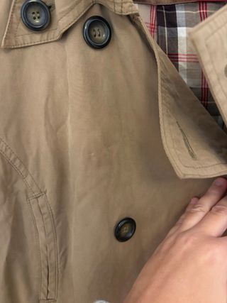 Gabardina Zara marrón de Algodón Media Pierna