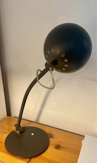 Lámpara de escritorio flexible negra