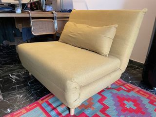 Divano letto pieghevole Nio giallo senape