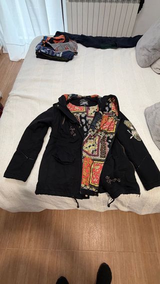 Abrigo Bonprix Collection Negro Multicolor