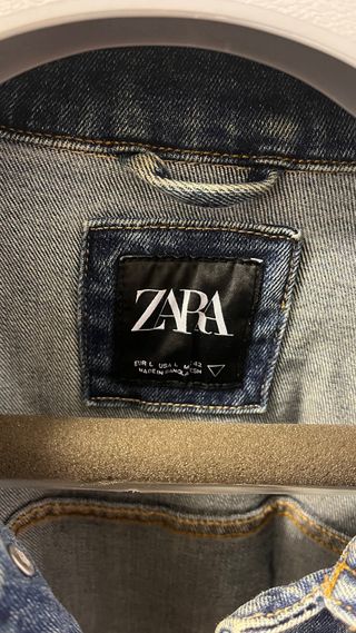 Cazadora vaquera Zara unisex azul