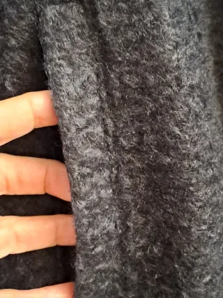 Chaqueta Bomber Zara Bouclé Negra