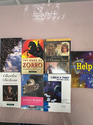 Lote de libros juveniles en ingles.