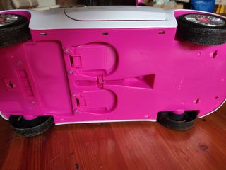 Coche de Muñecas Barbie Rosa y Blanco