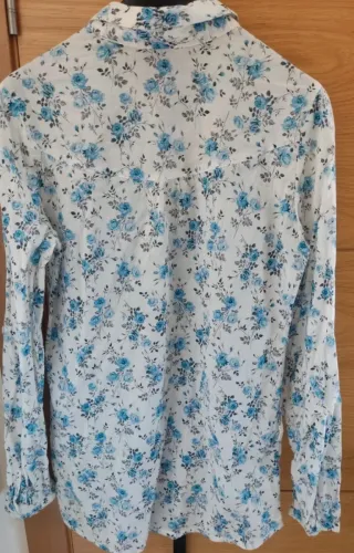 Camisa flores azul Palablu Talla S