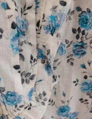 Camisa flores azul Palablu Talla S