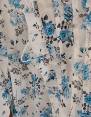 Camisa flores azul Palablu Talla S