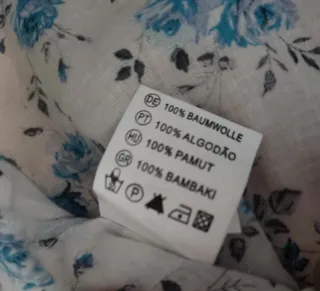 Camisa flores azul Palablu Talla S