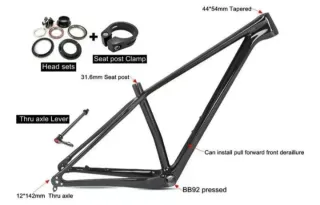 CUADRO MTB CARBONO 29 talla 15". NUEVO