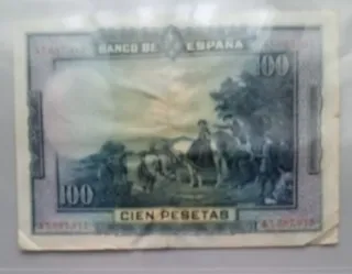 2 Billetes Antiguos 100 Pesetas