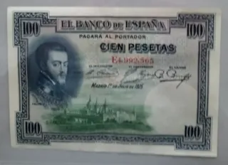2 Billetes Antiguos 100 Pesetas