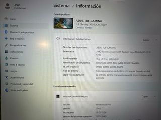 Portátil ASUS TUF Gaming