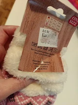 Guantes de lana Mountain rosas