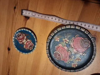 Lotto 6 sottobicchieri decorati vintage