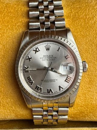 Rolex Datejust 36mm 16220 1989 Esfera Romana