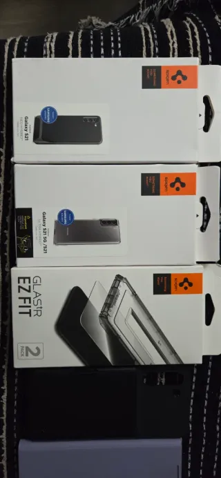 Lote Fundas y Cristal Templado Samsung S21