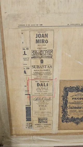 Dali reproduccion Reloj de sol y catalalogo