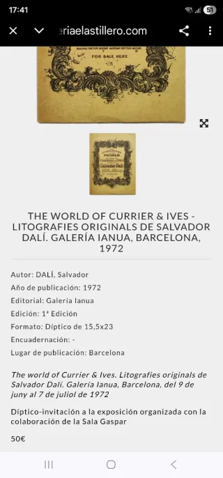 Dali reproduccion Reloj de sol y catalalogo