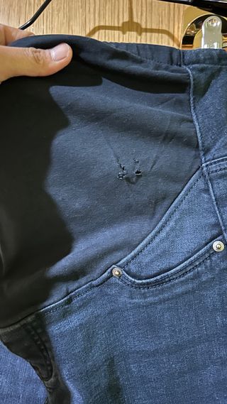 Pantalones premamá vaqueros grises