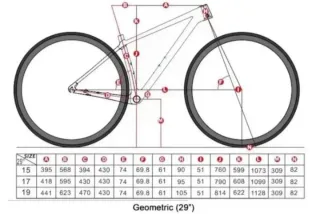 CUADRO CARBONO 29 Talla 19" Nuevo
