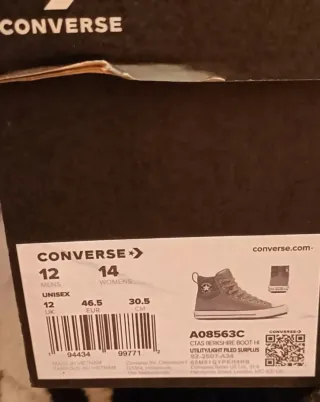 T46,5 Converse All Star Bota Verde