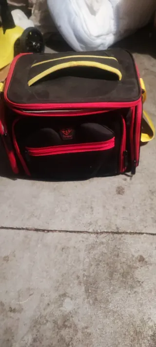 Mochila de Fitness Negra y Roja