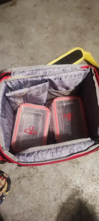 Mochila de Fitness Negra y Roja