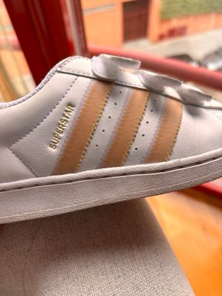 Adidas Superstar Talla 35 Rosa y Blanco y azul tur
