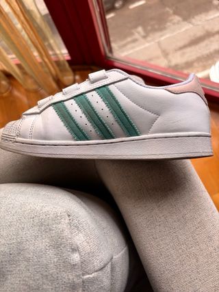 Adidas Superstar Talla 35 Rosa y Blanco y azul tur