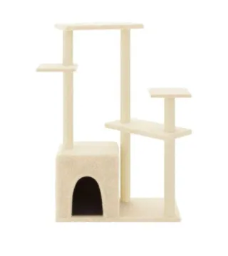 Rascador para gatos de tela y sisal