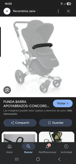 Fodera per braccioli per passeggini Concord Jane