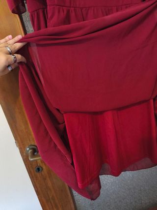 Abito elegante rosso scuro