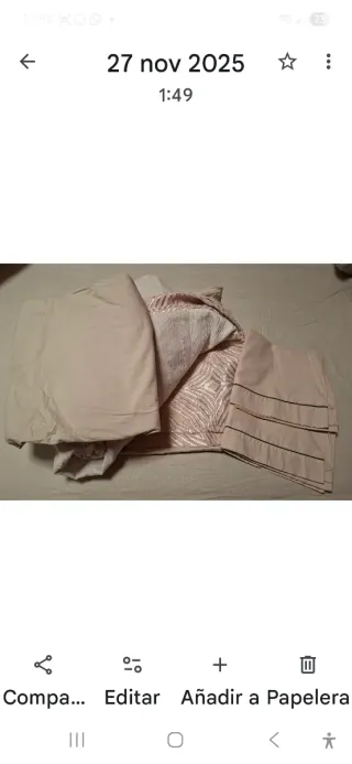 Funda nórdica 150 cm beige y rosa