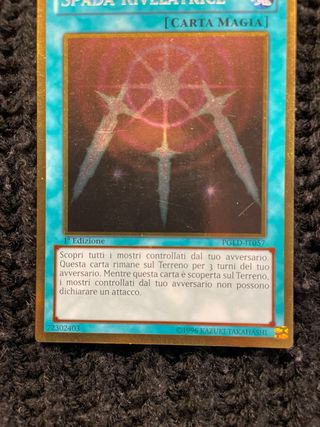 2 Carte Magia Yu-Gi-Oh! Spada Rivelatrice