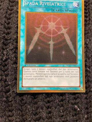 2 Carte Magia Yu-Gi-Oh! Spada Rivelatrice